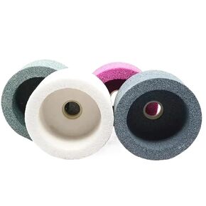 Cup Shaped Corundum Grinding Wheel, Silicon Abrasive Disc for Machine Grit 46~120 Dia150mm 1pcs(150x80x32-BGrit46) in Kuwait