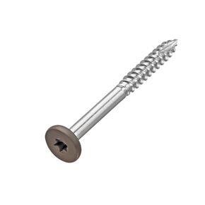 NewTechWood #9 x 1-7/8 in. Stainless Steel Star Drive Pan Head Composite Fascia Screw (100-Pack) (Leather Brown) in Kuwait