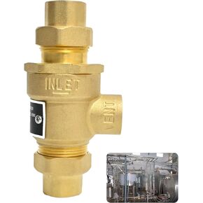 1/2" 9D-M3 مانع التدفق الخلفي للصمام المزدوج مع فتحة تهوية متوسطة، مانع التدفق الخلفي النحاسي، وصلات مدخل ومخرج الاتحاد الأنثوي، 190T012 in Kuwait