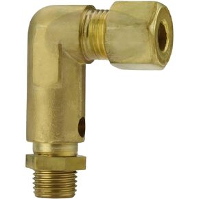 031-0057 كوع صمام تفريغ ضواغط الهواء الصناعية - لجزء ضواغط الهواء سانبورن SC23 SC46 EC5 - استبدال صمام فحص الضواغط - ضغط 1/4 بوصة × أنبوب مستقيم 1/8 بوصة in Kuwait