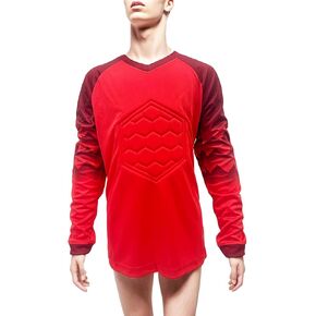 Kids Boys Soccer Jersey Football Team Training Uniforms Gladiator Goalkeeper Padded Goalie Top Long Sleeve Shirt in Kuwait
