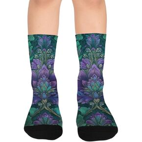 جوارب Regal Baroque Texture للمشي لمسافات طويلة - جوارب شتوية حرارية سميكة دافئة للأولاد والبنات الصغار للمدرسة، والارتداء اليومي والأنشطة الخارجية in Kuwait