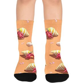 جوارب التنزه سيرًا على الأقدام من Coastal Hermit Crabs Art - جوارب شتوية حرارية سميكة دافئة للأولاد والبنات للمدرسة، والارتداء اليومي والأنشطة الخارجية in Kuwait