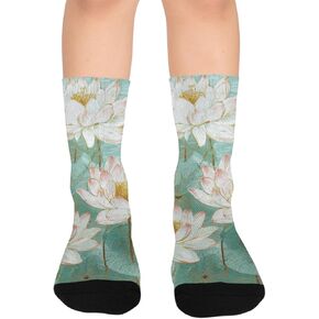 جوارب سيرين لوتس بوند آرت للمشي لمسافات طويلة - جوارب شتوية حرارية سميكة دافئة للأولاد والبنات للمدرسة، والارتداء اليومي والأنشطة الخارجية in Kuwait