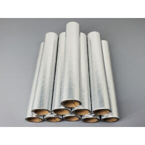 10pc Fireworks Paper Cardboard Tubes 3/4" x 6" x 1/8" Silver Thick Walled in Kuwait