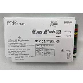 ECOdrive 561/S 1050MA LIN J40، ECOdrive، 50W، 0-10V، قناة تحكم واحدة، تيار ثابت، خرج 1x 55V، تغذية جانبية، مربع معدني 1050MA LIN J40، *2615NK in Kuwait