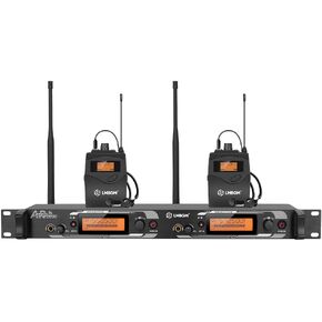 AR2090 Mono UHF Dual Channel Wireless in-Ear Monitoring System Ideal for Recording Studios, Churches, and Band Performances. (2 Channel, 2Bodypack) in Kuwait