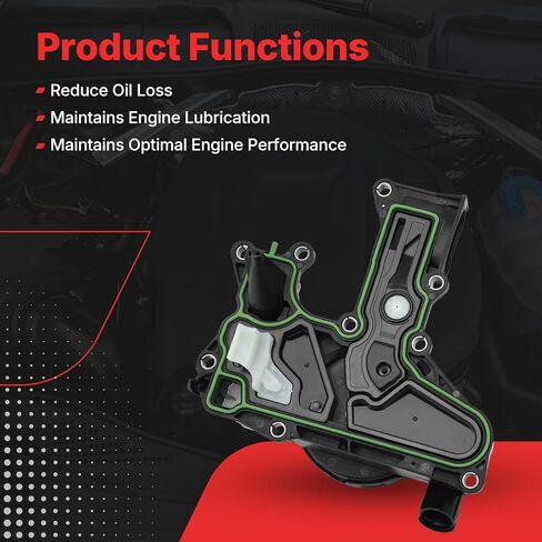 06H103495AE 06H103495J 06H103495AK PCV Valve Engine Crankcase Vent Valve Oil Separator With Valve Breather Hose Kit For 2012-2018 Audi A4 A5 A6 Q5 Quattro Allroad 2.0T Only (06H103495J) in Kuwait