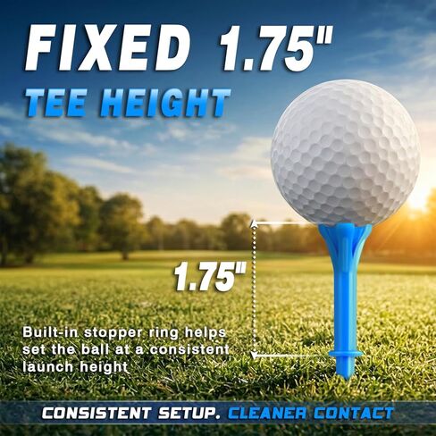 150 Pack Mixed Sizes (3-1/4"x100 & 1-1/2"x50) 5-Prong Golf Tees – Ultra-Stable & Low-Resistance Design for Longer Drives Plastic Golf Tees in Kuwait