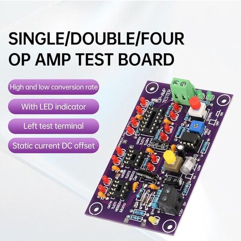 OP AMP وحدة اختبار تضخيم دائرة اختبار مضخم التشغيل لوحة اختبار لاختبار واحد مزدوج رباعي DC12V T2 in Saudi Arabia