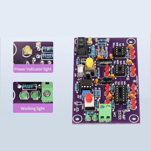 OP AMP وحدة اختبار تضخيم دائرة اختبار مضخم التشغيل لوحة اختبار لاختبار واحد مزدوج رباعي DC12V T2 in Saudi Arabia