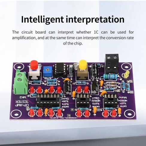 OP AMP وحدة اختبار تضخيم دائرة اختبار مضخم التشغيل لوحة اختبار لاختبار واحد مزدوج رباعي DC12V T2 in Saudi Arabia