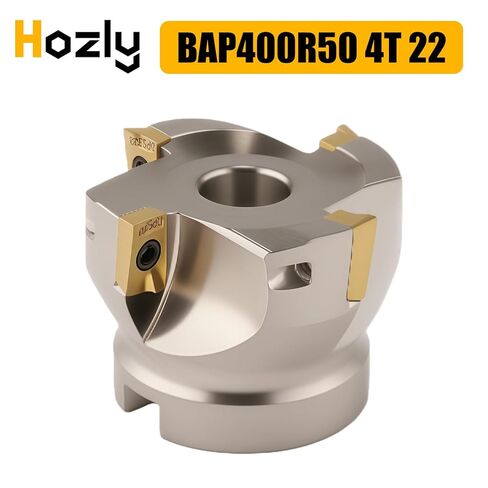 HOZLY R8 عرقوب FMB22 7/16-20UNF مطحنة الوجه أربور 400R 50 مم نهاية طحن شل القاطع 10 قطع APMT1604 كربيد إدراج وT15 وجع CNC أدوات الآلة (50 مم -4T) in Saudi Arabia