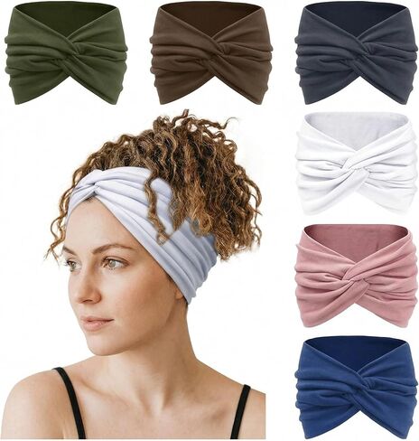 12 PCS عجبات رأس النساء ، العرق الماصة للرياضات الناعمة لليوغا تمرين الرياضة color2 in Saudi Arabia