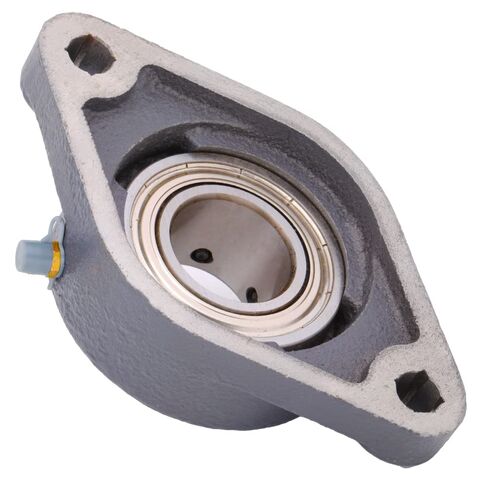 [2-Pack] SBFT206-20 - 2-Bolt Flange-Mount Ball Bearing Unit, Insert Bearing SB206-20, Cast Iron Housing FT206, Bore Shaft 1-1/4 in (31.75 mm), Set Screw Locking, 5.8125 in (147.638 mm) Flange Length in Saudi Arabia