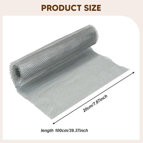 Sculpting Wire Mesh Aluminum Wire Mesh Arts and Craft 100cm for DIY Projects Cosplay Costumes Dioramas Jewelry School Crafts in Saudi Arabia