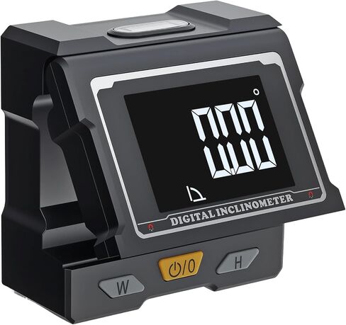 Neoteck Digital Angle Finder with Flip LCD VA Screen, 2x180°/4x90° Strong Magnetic Angle Gauge, 0.01° High Accuracy Protractor, Absolute/Relative Measurement for Woodworking,Automotive,Construction in Saudi Arabia
