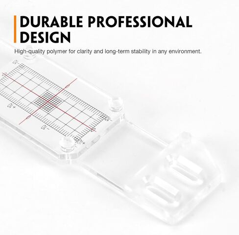 مجموعة مراقبة الشقوق، طقم قياس قياس الشقوق القياسية والزاوية مكون من 4 قطع، جهاز مراقبة إزاحة عرض الشقوق الخرسانية عالي الدقة بمقاييس ± 1 مم للجدران in Kuwait