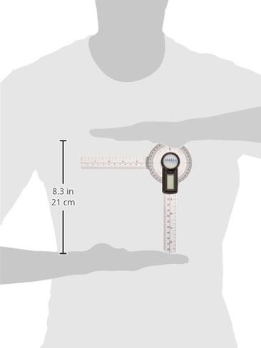 Jamar Plus+ مقياس الزوايا الرقمي، نطاق رقمي احترافي لليد والأصابع لأداة الحركة لقياس الزاوية بدقة، 8 بوصة in Kuwait