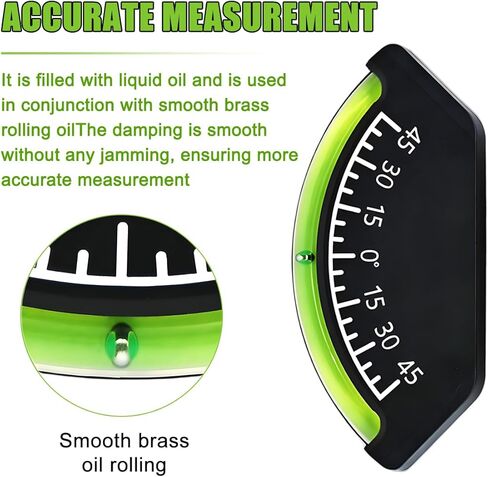Camper Level Gauge, High Definition & Visibility Precise Angle Detection RV Bubble Inclinometer, Trailer Angle Finder & Slope Indicator, Universal for Tractor, Truck, Off-Road in Saudi Arabia
