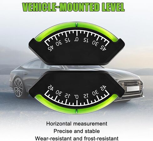 Camper Level Gauge, High Definition & Visibility Precise Angle Detection RV Bubble Inclinometer, Trailer Angle Finder & Slope Indicator, Universal for Tractor, Truck, Off-Road in Saudi Arabia