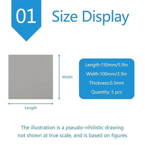 A3 Iron Sheet Flat Iron Plate - 15cm x 10cm Metal Sheet for Industrial Devise & DIY Projects(0.3mm 5pcs) in Saudi Arabia