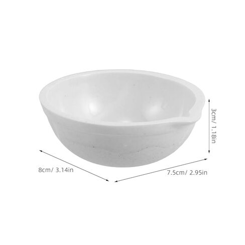 قطعتان من أوعية التبخير السيراميكية مقاس 80 مم، أطباق بتري المختبرية، حاويات تبخر من البورسلين المقاوم للحرارة للتجارب المعملية وتبخر المذيبات in Kuwait