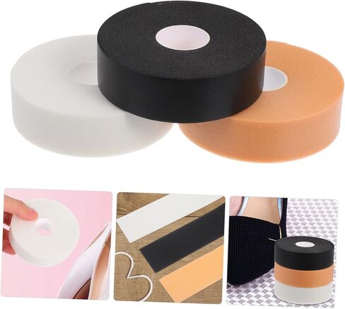 NOLITOY 3Rolls Heel Strips DIY Cut Pe Non Slip Adhesive Foot Tape for Blister Prevention Comfortable Support and for Calluses Protection in Saudi Arabia
