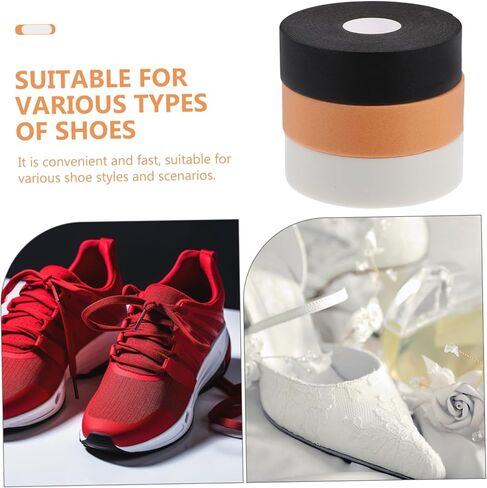 NOLITOY 3Rolls Heel Strips DIY Cut Pe Non Slip Adhesive Foot Tape for Blister Prevention Comfortable Support and for Calluses Protection in Saudi Arabia