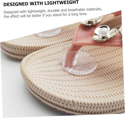 VANZACK 5 Pairs of Soft Metatarsal Pads Non-Slip Sandal Cushions for Daily Use Replaceable Forefoot Pads for Women and Men Comfortable Flip-Flops Supplies in Saudi Arabia