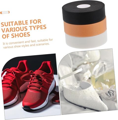 minkissy 3Rolls DIY Cuttable Foot Care Stickers Adhesive Heel Protectors Slip Shoe Pads for High Heels Sneakers Soft Pe Nude in Saudi Arabia