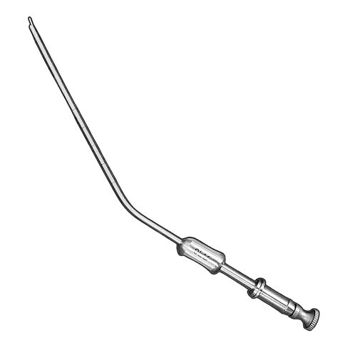 Frazier Suction Tube, Calibrated, 7" Total Length, 5" Working Length, Angled, 7 FR, Stainless in Kuwait