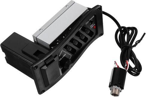 Kisangel Guitar Pickup Bands Eq Preamp Piezo Pickup Volume Control Essential for Accurate Tuning in Saudi Arabia