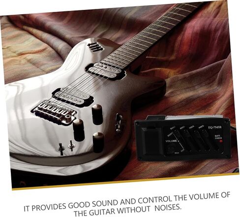 Kisangel Guitar Pickup Bands Eq Preamp Piezo Pickup Volume Control Essential for Accurate Tuning in Saudi Arabia