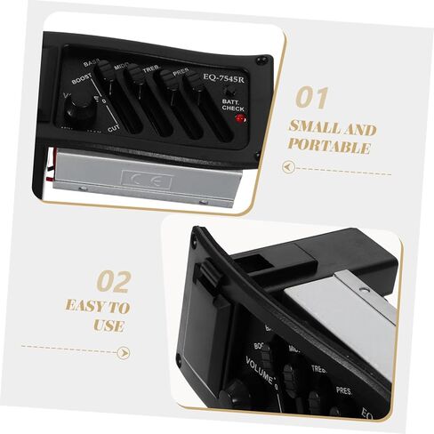 Kisangel Guitar Pickup Bands Eq Preamp Piezo Pickup Volume Control Essential for Accurate Tuning in Saudi Arabia