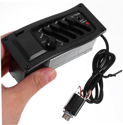 جيتار Preamp Pickup Band Eq معادل التحكم في مستوى الصوت للقيثارات الصوتية سهل التركيب نظام التقاط بيزو ضروري لضبط البيئات الصاخبة بدقة in Saudi Arabia