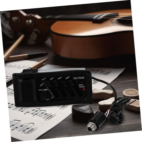 جيتار Preamp Pickup Band Eq معادل التحكم في مستوى الصوت للقيثارات الصوتية سهل التركيب نظام التقاط بيزو ضروري لضبط البيئات الصاخبة بدقة in Saudi Arabia