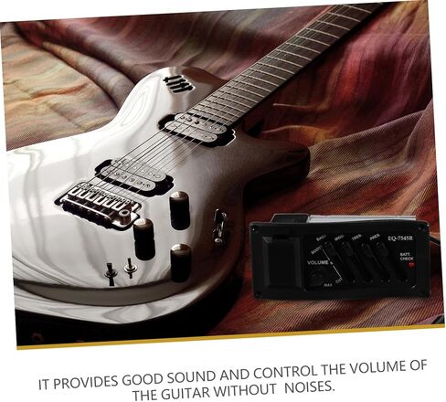جيتار Preamp Pickup Band Eq معادل التحكم في مستوى الصوت للقيثارات الصوتية سهل التركيب نظام التقاط بيزو ضروري لضبط البيئات الصاخبة بدقة in Saudi Arabia