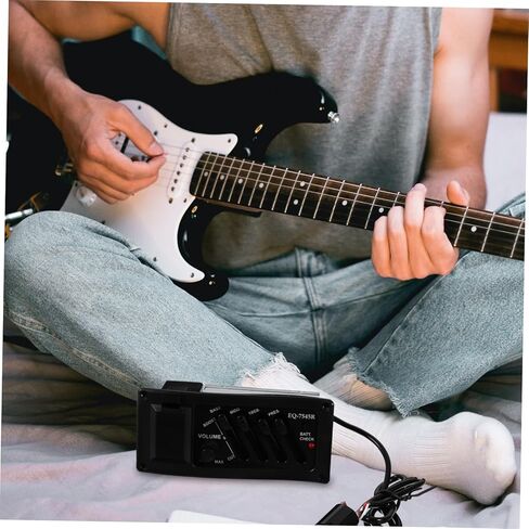 جيتار Preamp Pickup Band Eq معادل التحكم في مستوى الصوت للقيثارات الصوتية سهل التركيب نظام التقاط بيزو ضروري لضبط البيئات الصاخبة بدقة in Saudi Arabia