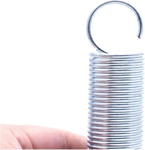 Industrial Construction Machinery Tension Spring 10 Pcs Tensile Tension Spring Wire Diameter 1.0mm Hook-shaped Galvanized Small Spring Outer Diameter 9 / 12mm Length 25-60mm Hardware Tools in Saudi Arabia
