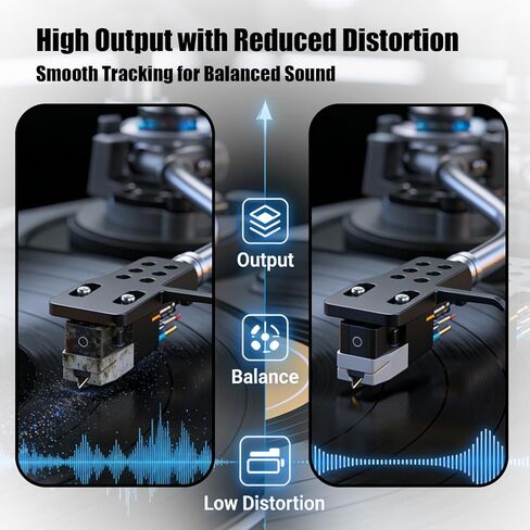 قلم خرطوشة رأس أسود، دبابيس مشغل تسجيل، مناسب لـ Pioneer PLX-1000 PLX-500 PL-518 PL-530 PL-516 PL-255 PL-200 PL-200X PL-A35 PL-A45D XL-A700، استبدل AT-3600L in Kuwait
