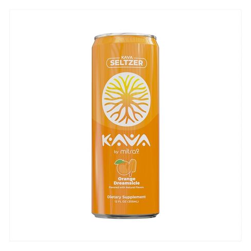 MITRA-9 Botanical Beverages - Orange Dreamsicle Sparkling Kava Drink With Kava Root Extract - Mood Enhancer - Plant Based - Promotes Natural Calm & Clarity (12 Fl. Oz) (4) in Kuwait