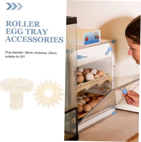 30pcs Incubator Hatching Machine Accessory Low Noise Low Energy Consumption Gear Compact Design Essential for Chicken Egg Incubation in Saudi Arabia