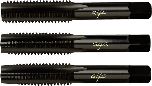 Alfa Tools HTS80013 8-32 Hss Black Oxide Alfa Hand Tap Set Made In USA, in Saudi Arabia