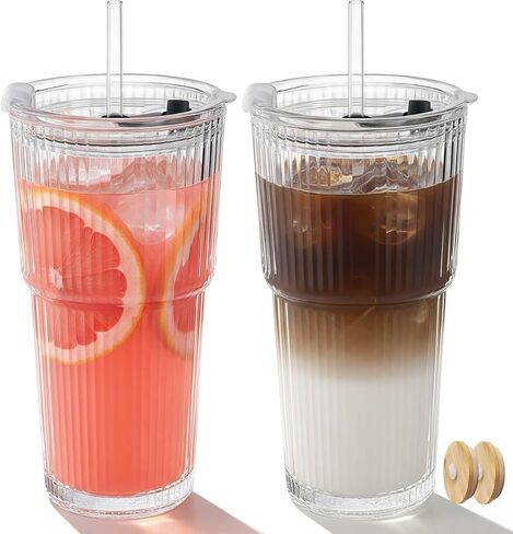 Ruckae 16oz 10 Pack Juice Bottles, Glass Bottles with Lids, Smoothie Cup Lids and Straws, Water Bottle Mason Jar Drinking Glasses for Juicing, Smoothies, Kombucha in Saudi Arabia