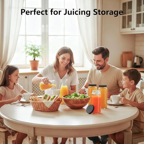 Ruckae 16oz 10 Pack Juice Bottles, Glass Bottles with Lids, Smoothie Cup Lids and Straws, Water Bottle Mason Jar Drinking Glasses for Juicing, Smoothies, Kombucha in Saudi Arabia