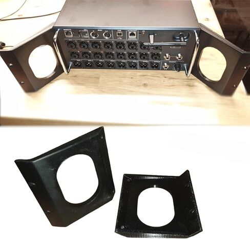 Rack-Mount Ear Tips Compatible with Behringer X Air XR18, Fit for XR16/SD18/MR16/MR18 Models, 45-Degree Audio Rack Hardware (2Pcs) in Saudi Arabia