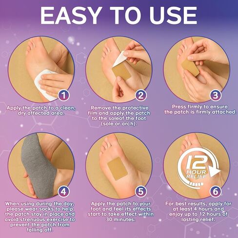 14 قطعة لتخفيف التهاب اللفافة الأخمصية، تخفيف آلام الكعب بشكل طبيعي لالتهاب اللفافة الأخمصية، أقصى قوة لمدة 12 ساعة، تسخين عميق، تهدئة آلام المفاصل من أجل عدم راحة الكعب in Kuwait
