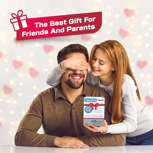 4% Lidocaine Pain Relief Patches – Maximum OTC Strength, for Muscle & Joint Discomfort, Fast-Acting Targeted Relief - 40 Patches-0326 in Kuwait