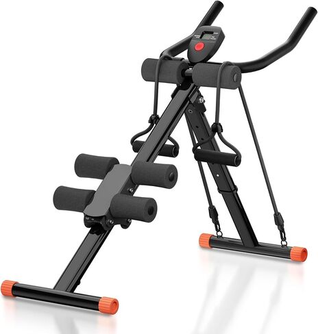 مدرب آب ماشين - مدرب البطن القابل للطي لتمرين المعدة، معدات تدريب القوة الأساسية مع حماية الركبة للصالة الرياضية المنزلية in Kuwait